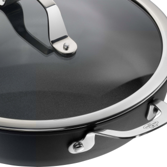  Deep induction frying pan with 2 handles Ballarini Alba - 24 cm - 5