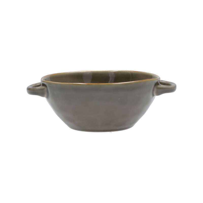  Rose&Tulipani | Set of 4 Concerto Grigio Tortora soup bowls - Grey-brown, 600 ml