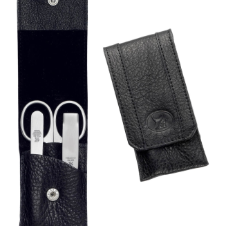 Zestaw do manicure Zwilling Twinox czarne skórzane etui 3 elementy - 2