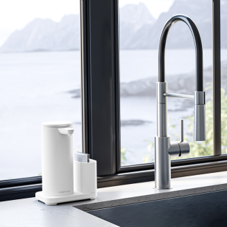  Simplehuman touchless dispenser with battery and accessory container, white - 5