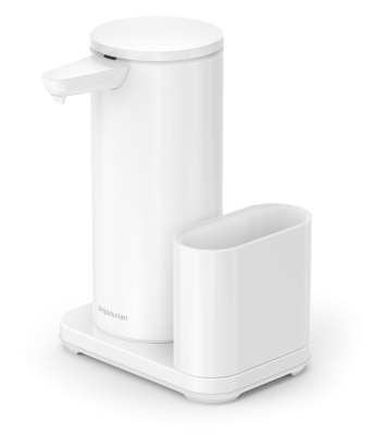  Simplehuman touchless dispenser with battery and accessory container, white
