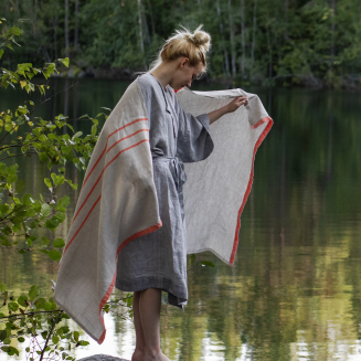  Onesize Lapuan Kankurit Kaste gray bathrobe - 5