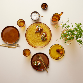 Talerz do serwowania Bitz Kusintha Amber 30 cm - 3