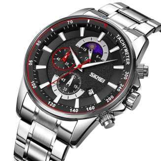 Zegarek Męski Skmei 9250SIBK + BOX - 2