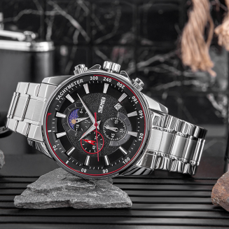 Zegarek Męski Skmei 9250SIBK + BOX - 5