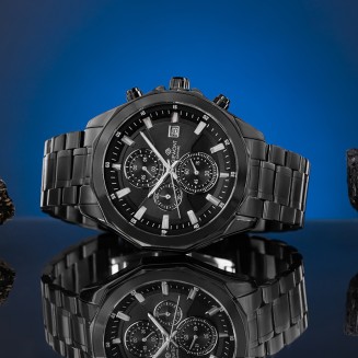 Zegarek Męski Giewont Chronograph Sapphire Czarny GW7290-B1 - 5