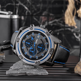 Zegarek Męski Skmei 9156SIBU + BOX - 6