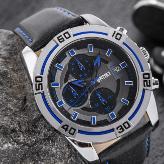 Zegarek Męski Skmei 9156SIBU + BOX - 5