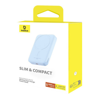 Powerbank mini Baseus 6000 mAh 20W (niebieski) - 10