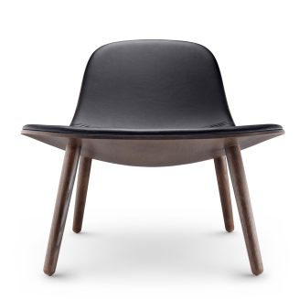  Eva Solo Yuuga Lounge armchair smoked oak & black leather - 3