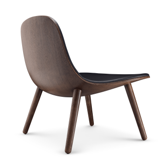  Eva Solo Yuuga Lounge armchair smoked oak & black leather - 2