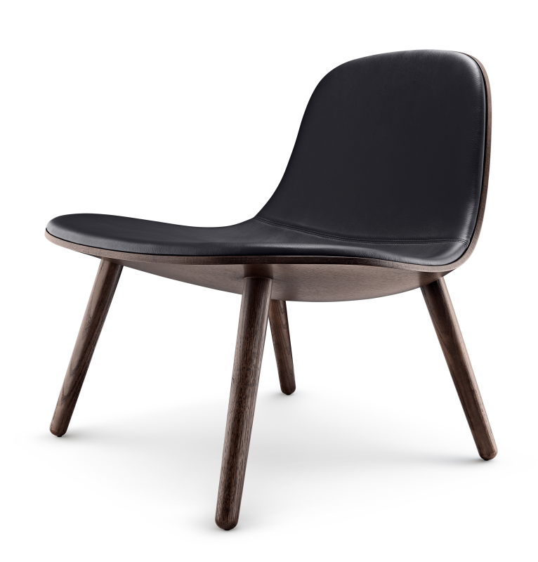  Eva Solo Yuuga Lounge armchair smoked oak & black leather