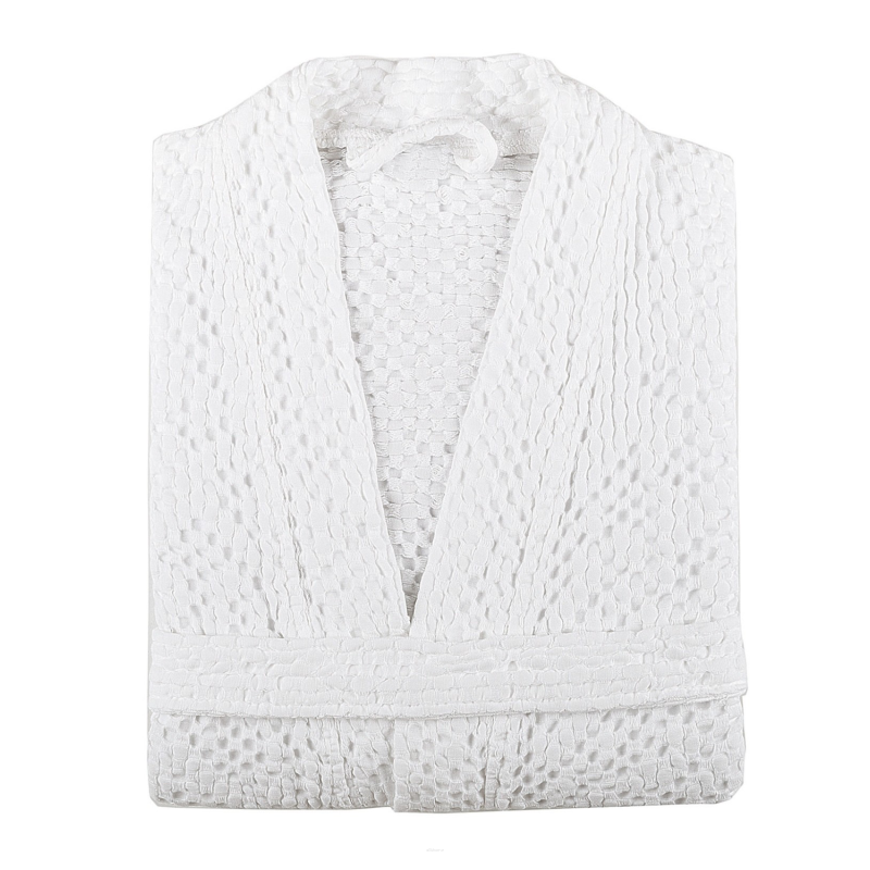 Bricini Be Vegan White M kimono bathrobe