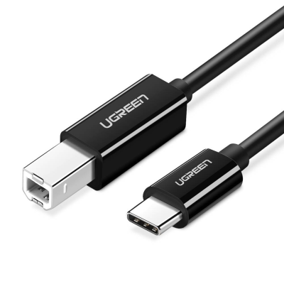 Kabel UGREEN USB-C-USB-B 2m USB 2.0 (czarny)