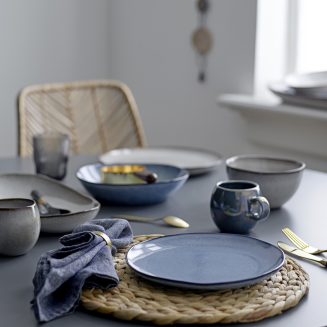 Zestaw porcelany obiadowy Bloomingville Sandrine Blue 12 szt. - 3