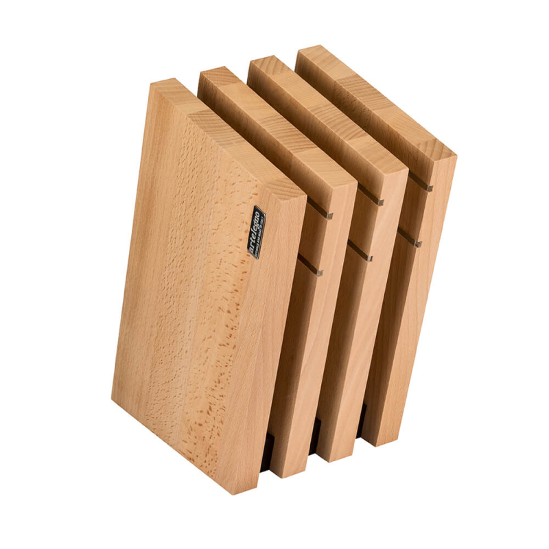  Artelegno Milano triple magnetic beech wood knife block