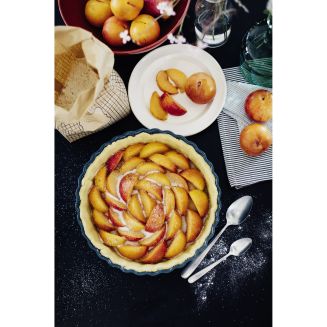 Emile Henry tart dish 28 cm cream - 3