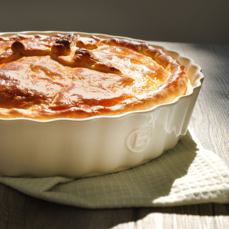 Emile Henry tart dish 28 cm cream - 2