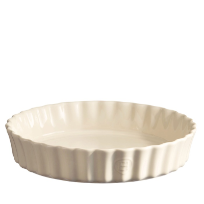 Emile Henry tart dish 28 cm cream