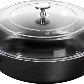  Cast iron frying pan with two handles and lid Staub - 24 cm, Black - 2