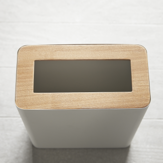  Yamazaki Rin rectangular white waste bin - 2