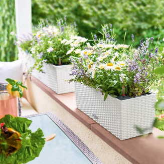  Lechuza Balconera Cottage 50 planter | 80 mocha - 10
