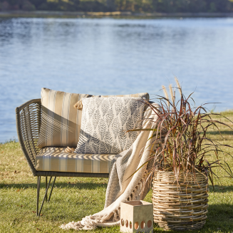  Bloomingville Mundo Beige Chair Cushion Cover Set - 3