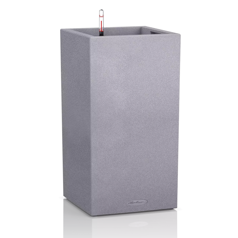  Lechuza Canto Stone planter 40 stone gray column