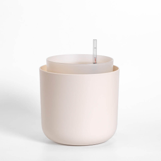 PLASTIA TOLITA Donica samonawadniająca okrągła 16 cm beżowy - 2