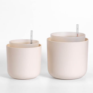 PLASTIA TOLITA Donica samonawadniająca okrągła 16 cm beżowy - 3