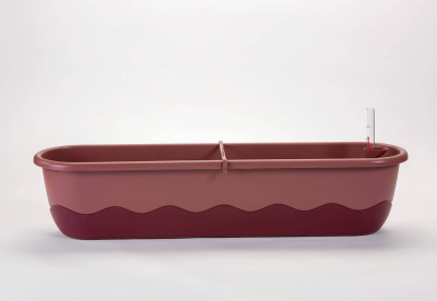 PLASTIA MARETA Donica samonawadniająca prostokątna 80x20 cm różowy