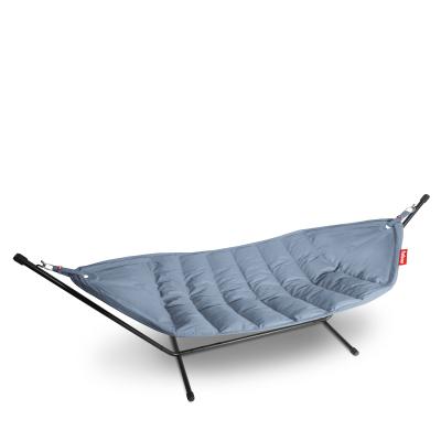  Fatboy Headdemock Superb Storm Blue hammock with black stand