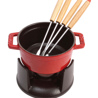  Staub mini fondue set - 10 cm, red - 2