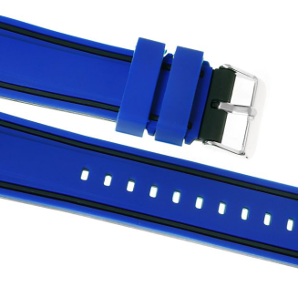 Pasek silikonowy GRANATOWO-CZARNY U14-20-11 - 4