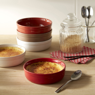  Set of two Emile Henry cream creme brulee bowls - 3