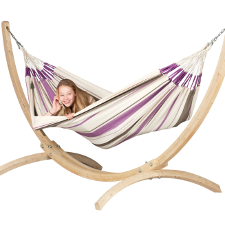  La Siesta Caribena purple single hammock - 7