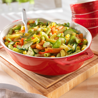  Staub oval ceramic platter - 1.1 ltr, Red - 2