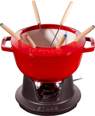  Staub fondue set - 20 cm, red