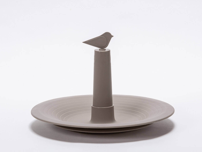 PLASTIA FINCH Karmnik dla ptaków 32 cm jasnoszary