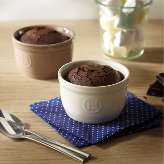  Set of two Emile Henry N°9 white ramekin baking bowls - 3