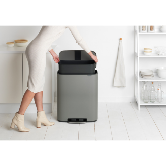 Brabantia Bo waste bin 60l, mineral gray - 5