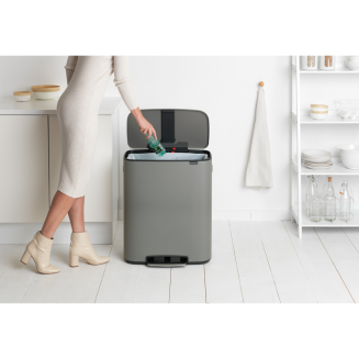 Brabantia Bo waste bin 60l, mineral gray - 6