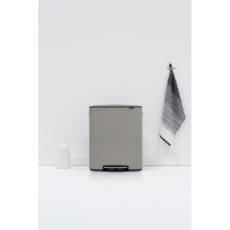 Brabantia Bo waste bin 60l, mineral gray - 4