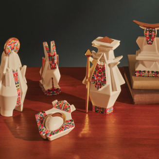  Alessi Holyhedrics Mary porcelain figurine - 4