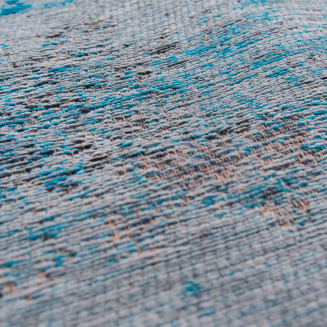  Louis de Poortere Fading World Medallion gray turquoise carpet - 4