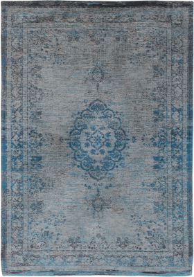  Louis de Poortere Fading World Medallion gray turquoise carpet