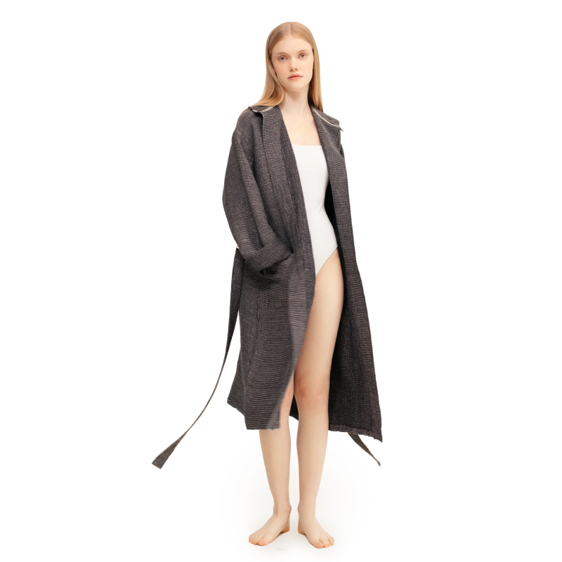  Szlafrok Lapuan Kankurit Tarva black-linen L