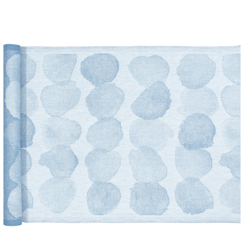  Lapuan Kankurit SADE sauna underlay white-rainy blue 46x150 cm