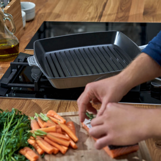  Staub square cast iron grill pan - 26 cm, graphite - 5