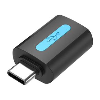 Vention Adapter USB CDTB0, USB-C męski do USB 2.0 żeński (czarny) - 2